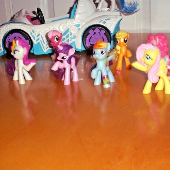 LOT OF MY LITTLE PONY Equestria Girls DJ PON-3 Rockin Convertible Vehicle Ponies - Picture 4 of 5